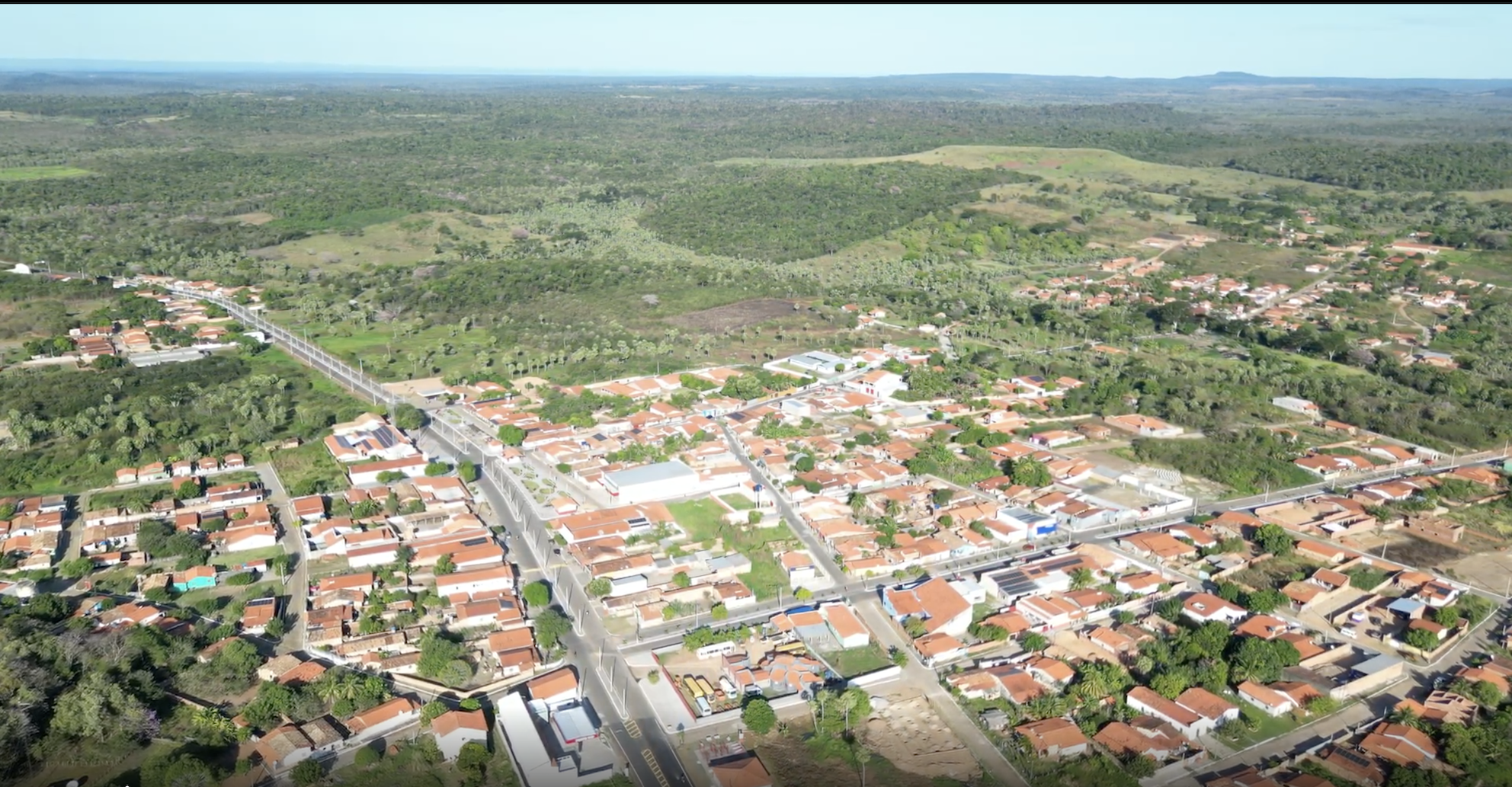 Vista aérea da cidade