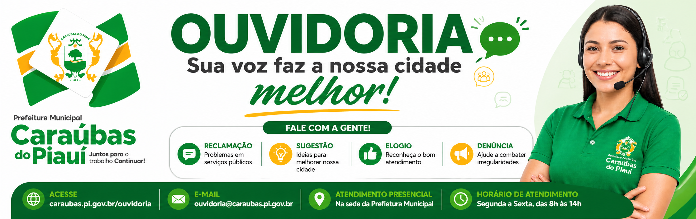 Ouvidoria Municipal de Caraúbas do Piauí fortalece participação da população