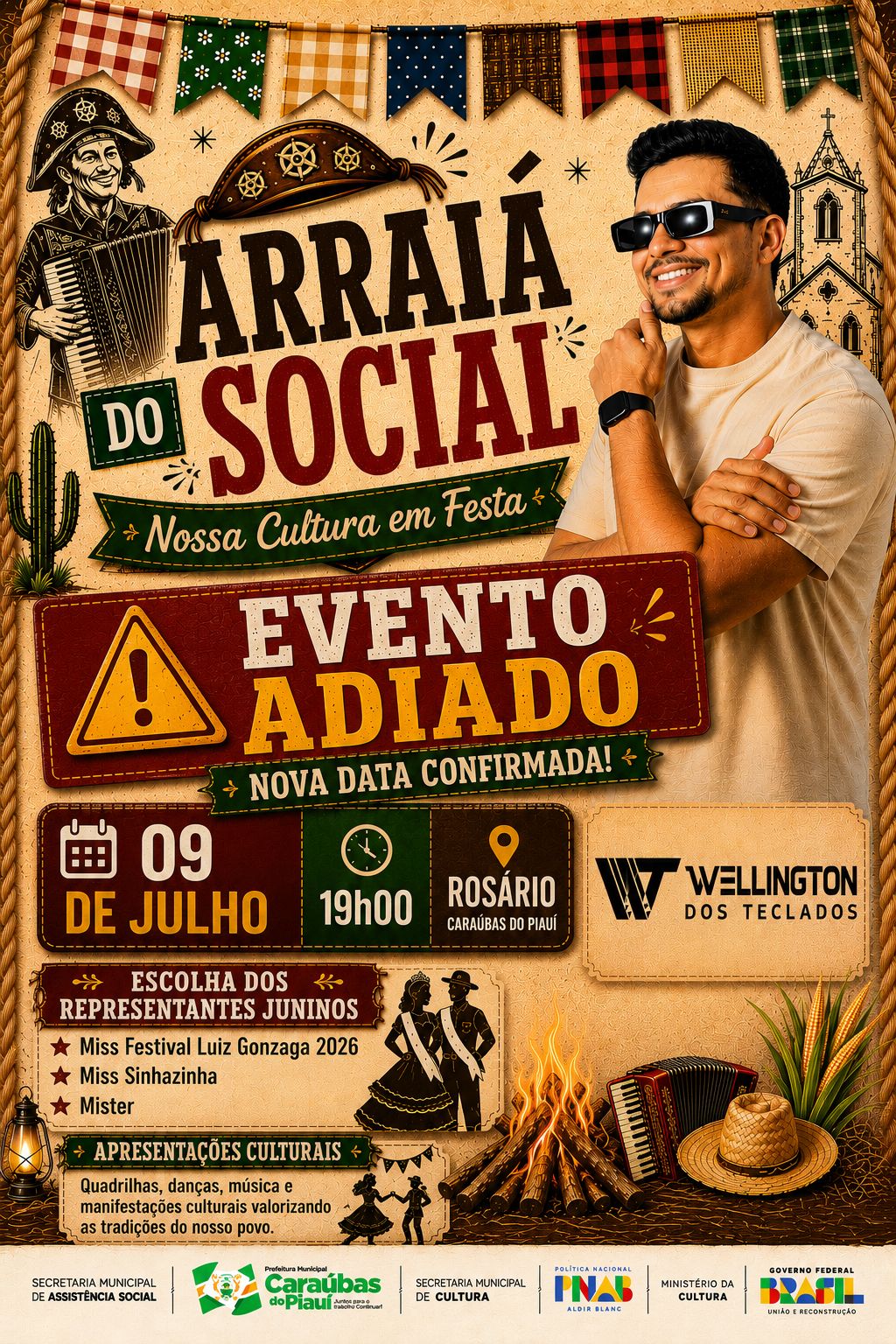 Arraiá do Social é adiado e terá nova data no Povoado Rosário